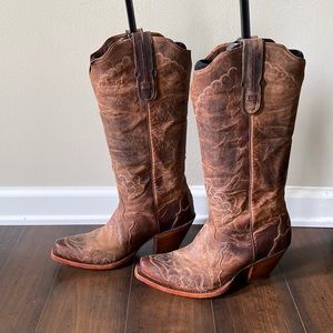 Gently worn Tony Lama Black Label western boots